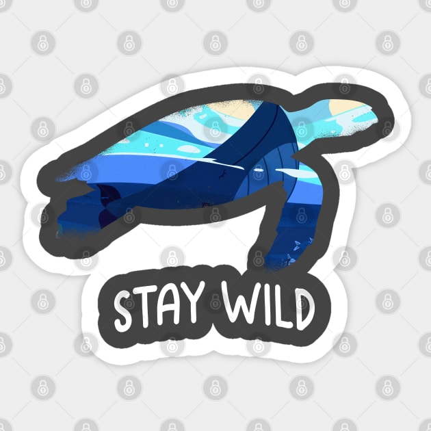 Wild Turtle Sticker by MimicGaming